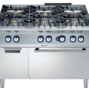 ELECTROLUX 6 BURNERS GAS RANGE ON OVEN