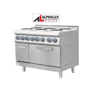 ALPHALUX ROUND ELECTRIC 6 HOT PLATE COOKER ON OVEN - AXEC-900-6RM