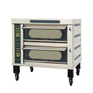 GAS DECK OVEN 2 DECK 4 TRAYS BIG GLASS DOOR - JMC-40RI