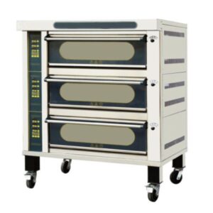 GAS OVEN 3 DECK 6 TRAYS BIG GLASS DOOR - JMC-60RI