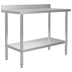 WORK TABL WITH BACK SPLASH 150X70X90 CM