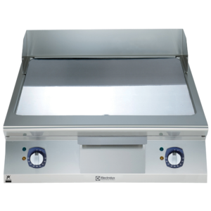 ELECTROLUX GRILL ELE.FRYTOP POLISHED CHROME SMOOTH SLOPED PLATE 800 MM - E9FTEHCS00