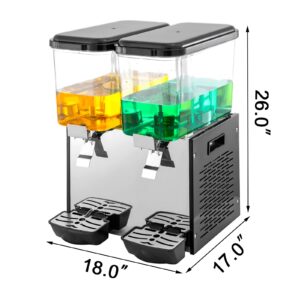 Juice Dispenser black 2 tank 18L*2