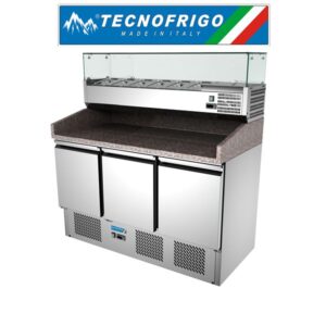 TECNOFRIGO PIZZA PREP STATION WITH SALAD BAR TOP TFPZ903/380
