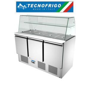 TECNOFRIGO SALAD COUNTER CHILLER 3 DOORTOP WITH GLASS - TFS903T
