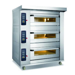 Electric Lamp Oven 3 Deck 6 Tries BIG GLASS DOOR- WFF-3-60 DH JMC-3-60DH