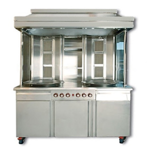 Shawarma on cabinet 6 burner 140X70X210 Burner without warranty - SHC6B14070