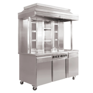 shawarma 6 burner on chiller 150X80X2100 Burner without warranty - SHC6BL15080