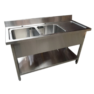 Sink on Stand 150X60X90 Lift Bowls - SOS15060LB2