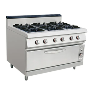 STAINLESS STEEL GAS RANGE 6 BURNER + BIG OVEN - STGH-997A
