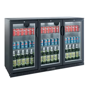 Bar Cooler Chiller Black 3 hinge doors LG-300H