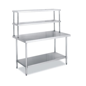 WORK TABLE 1 Under Shelf 200X70X90 Flat Top 2 Over Shelf - WT1U200FV2