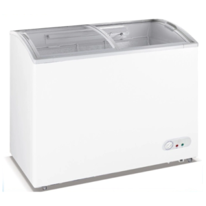 WD-330Y Chest Freezer Curved Glass
