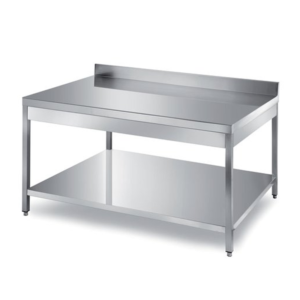 WORK TABLE 1 Undershelf 165X65X85 Backsplash 1 drawer - WT1U160SD1