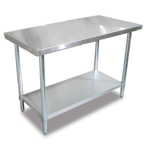 WORK TABLE 1 Undershelf 170X70X90 Backsplash 1 Bowl 505030 - WT1U170SB1
