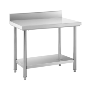 WORK TABLE 1 Undershelf 55X80X90 BackSplash - WT1U80S
